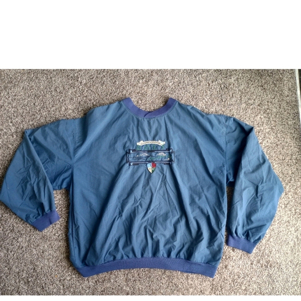 Vintage Jantzen Golf Embroidered Windbreaker Jacket Sz L